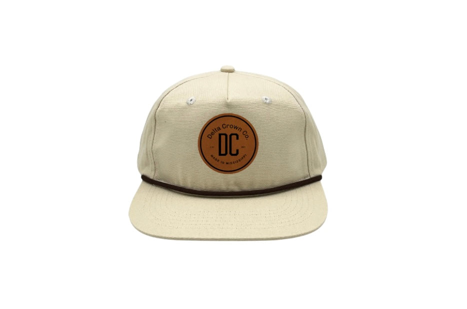 Beige rope hat